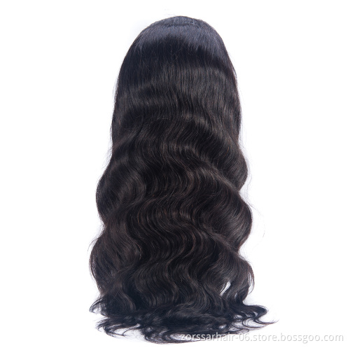 Wig factory 100% virgin brazilian wig, body wave swiss hd transparent wig ,long lace front human hair wig for black women